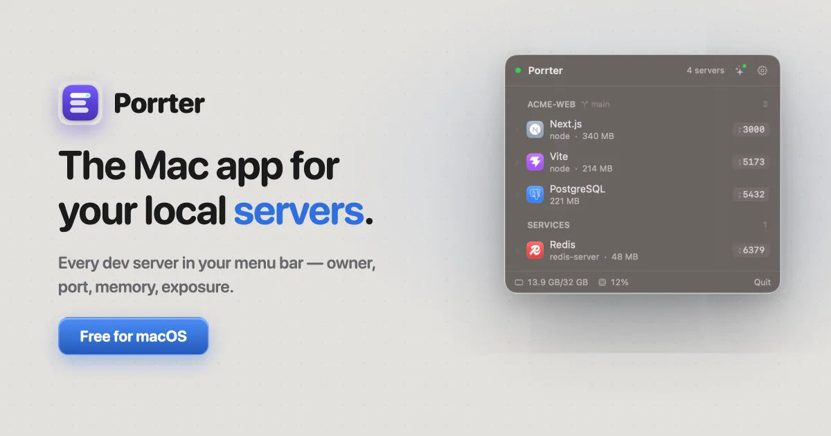 Porrter — product