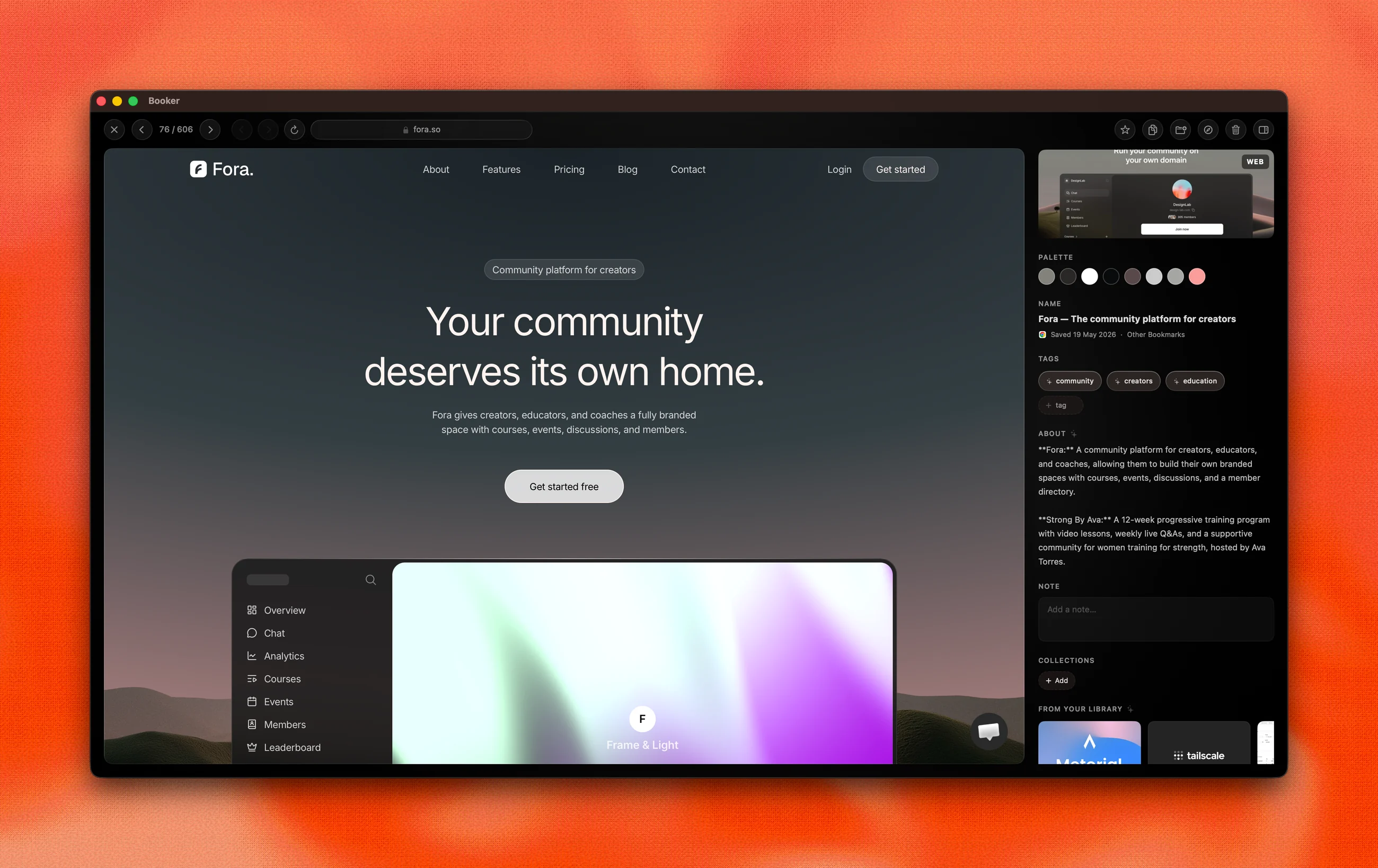 Fold detail page in dark mode
