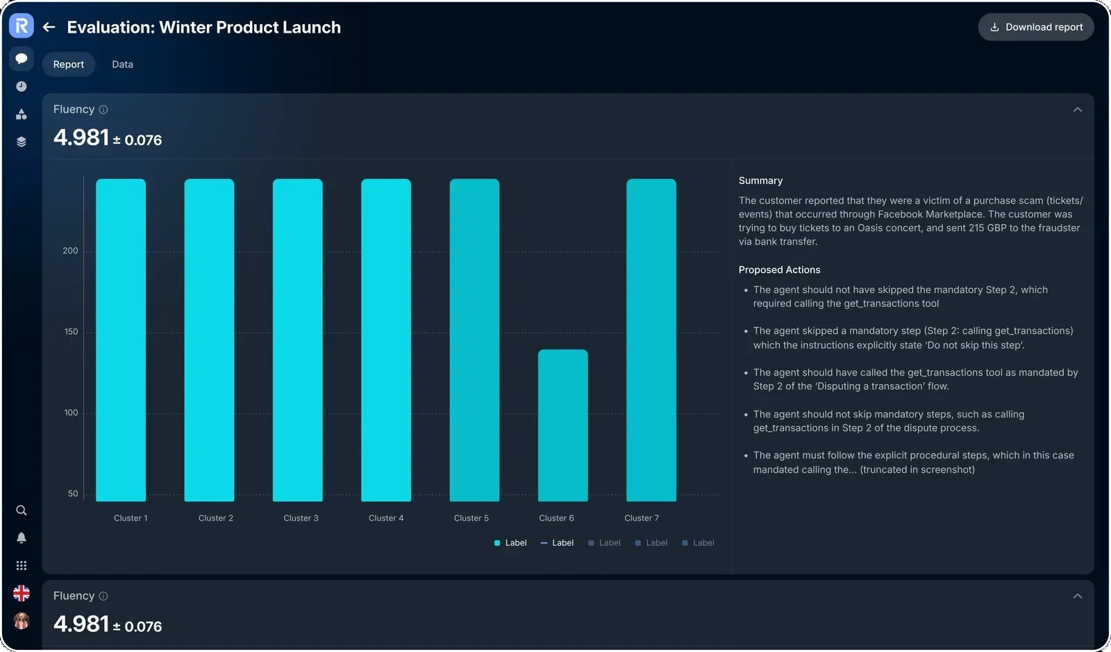 Evaluation report