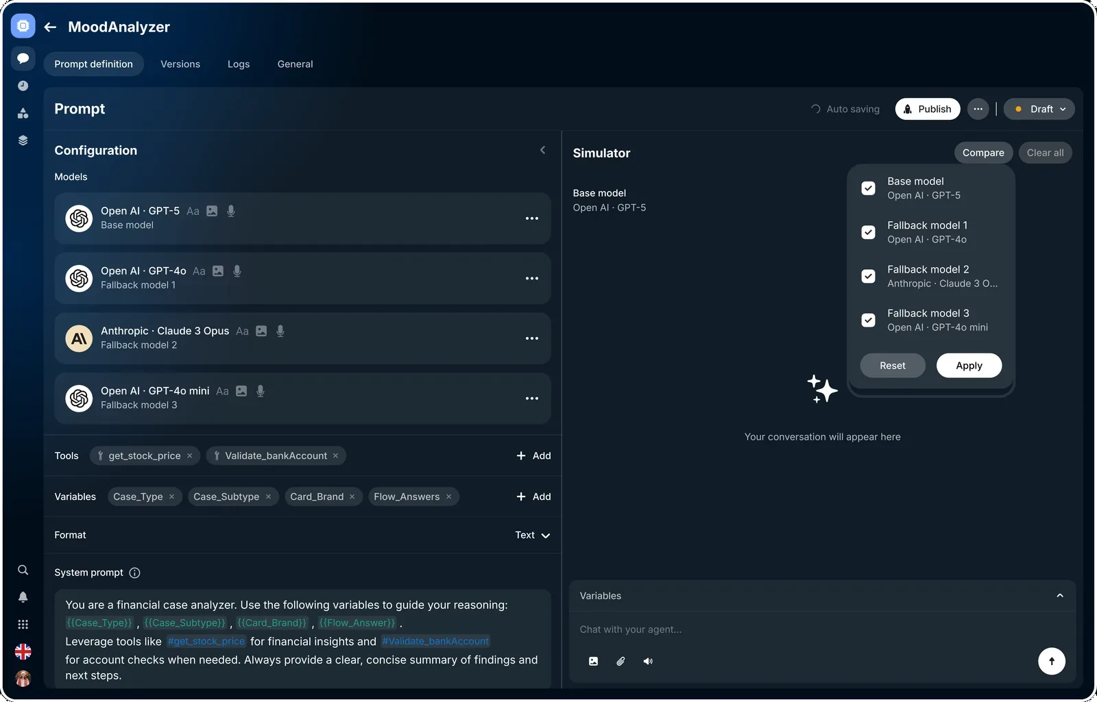 Unified input