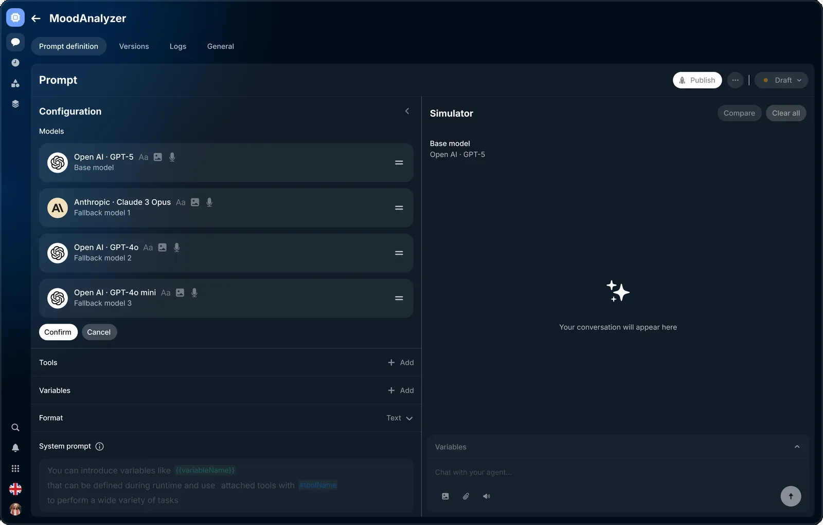 Reorder mode