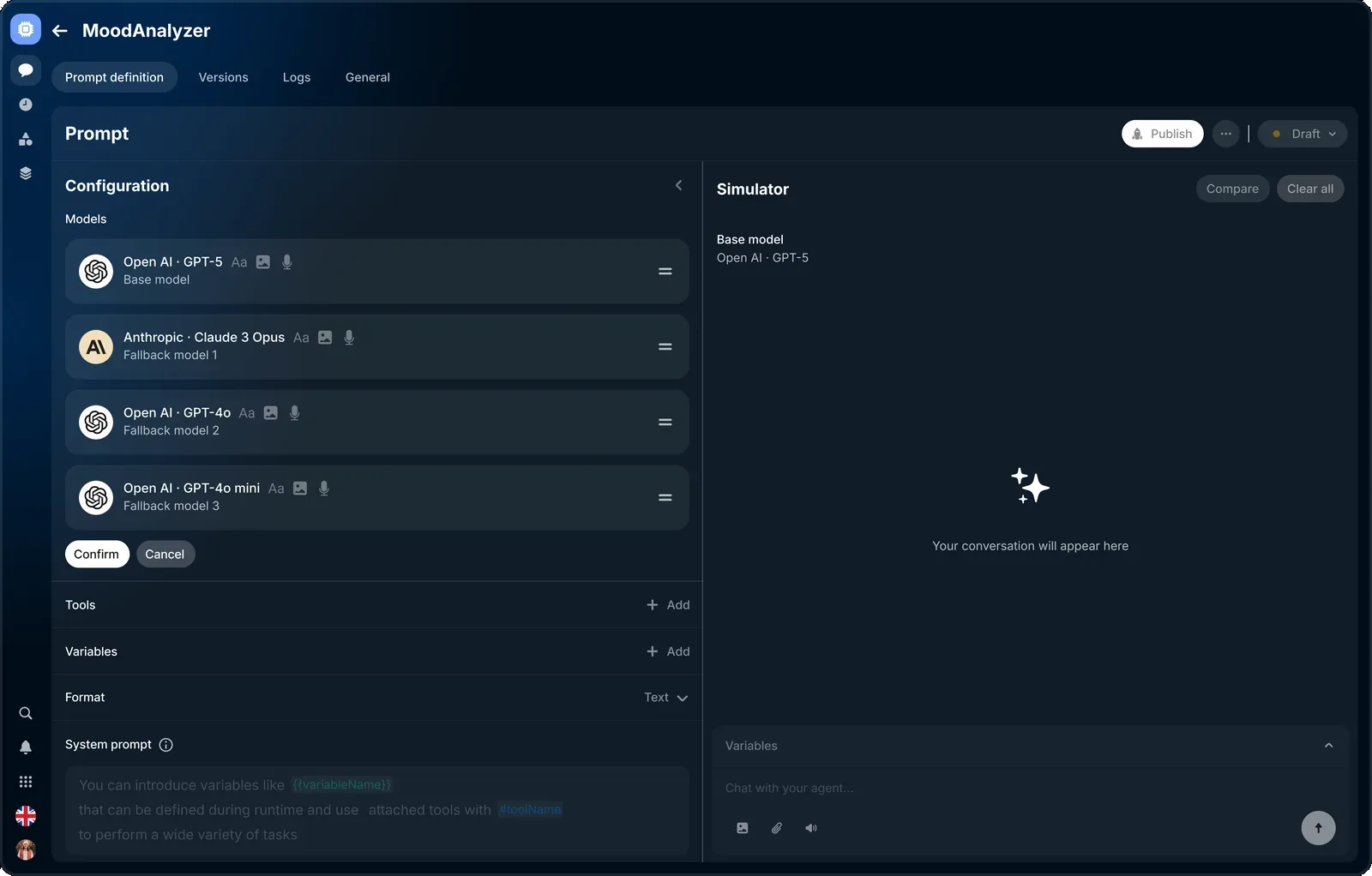 Reorder mode
